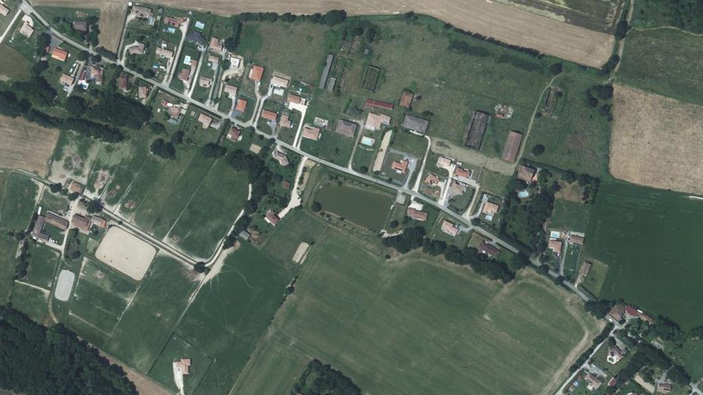 Vue aérienne des environs de Aubiet