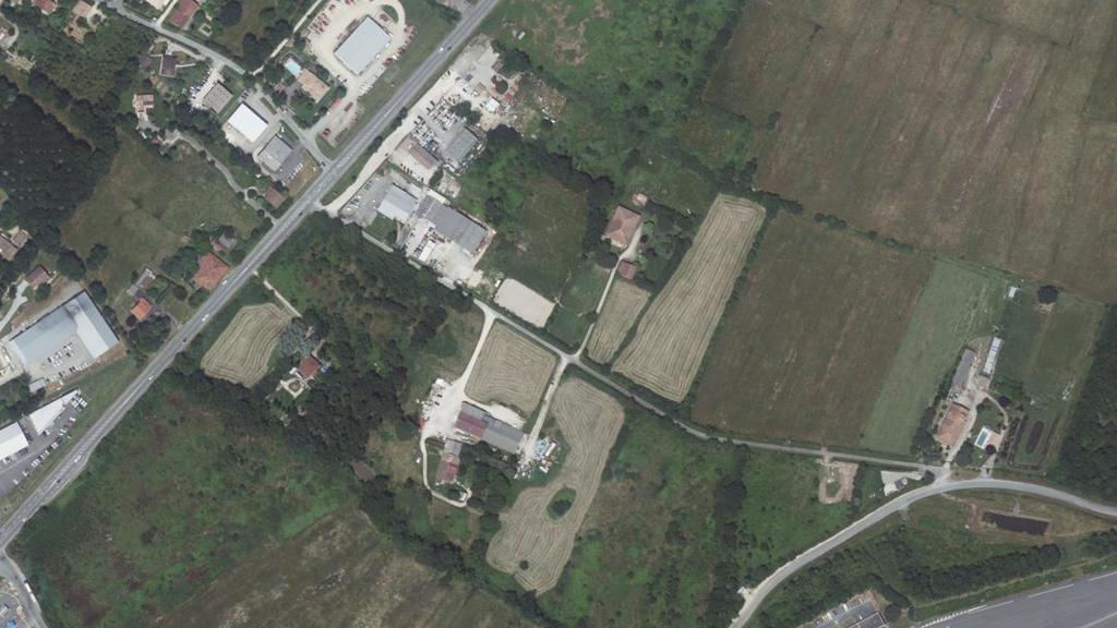 Vue aérienne des environs de Lamothe-Capdeville