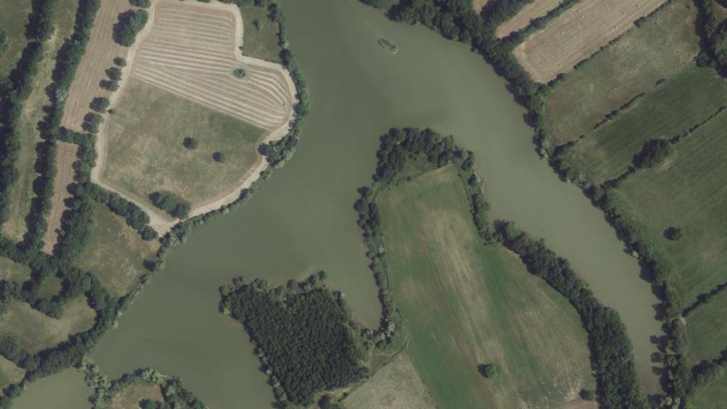 Vue aérienne des environs de Martiel