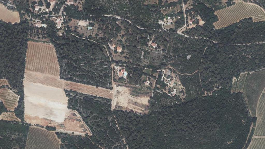 Vue aérienne des environs de Gonfaron