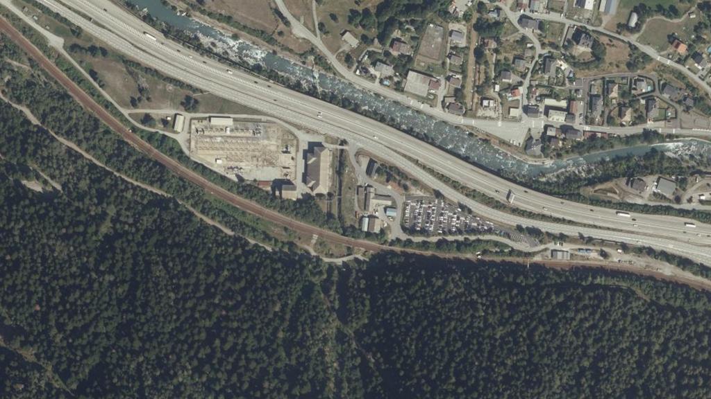 Vue aérienne des environs de Modane