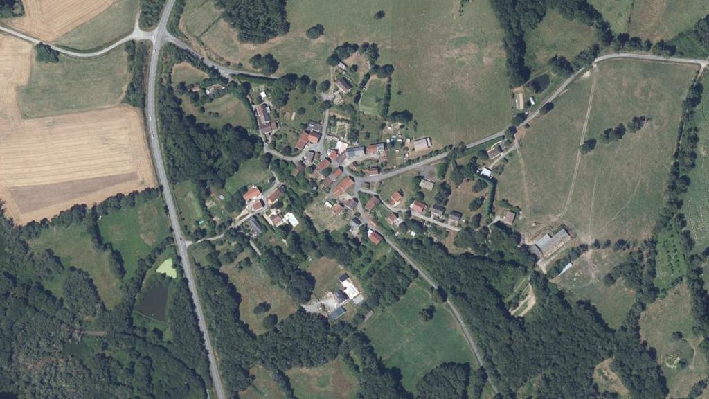 Vue aérienne des environs de Glénic