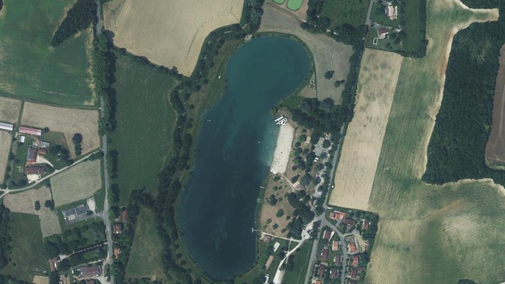 Vue aérienne des environs de Jegun