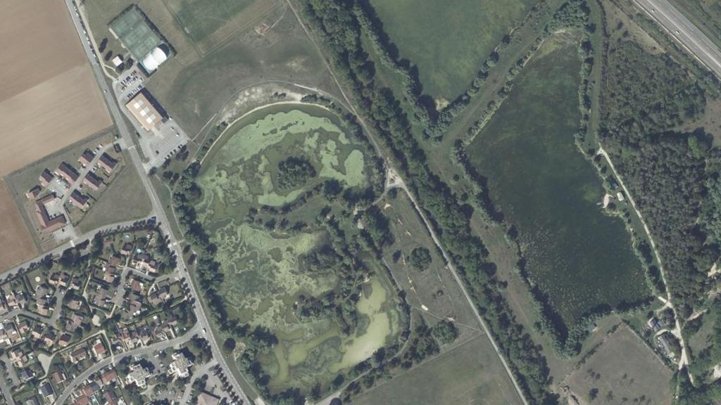 Vue aérienne des environs de Genlis
