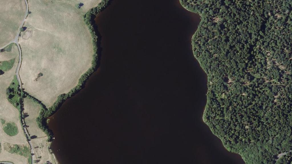 Vue aérienne de Lac de la Cregut