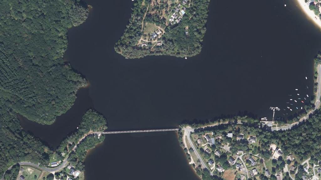 Vue aérienne de Lac de la Valette (Marcillac la Croisille)