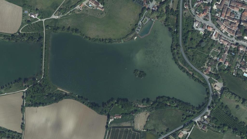 Vue aérienne de Lac de Lamontjoie