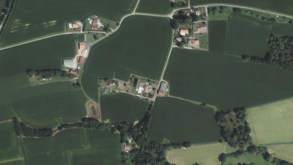 Vue aérienne des environs de Labatut