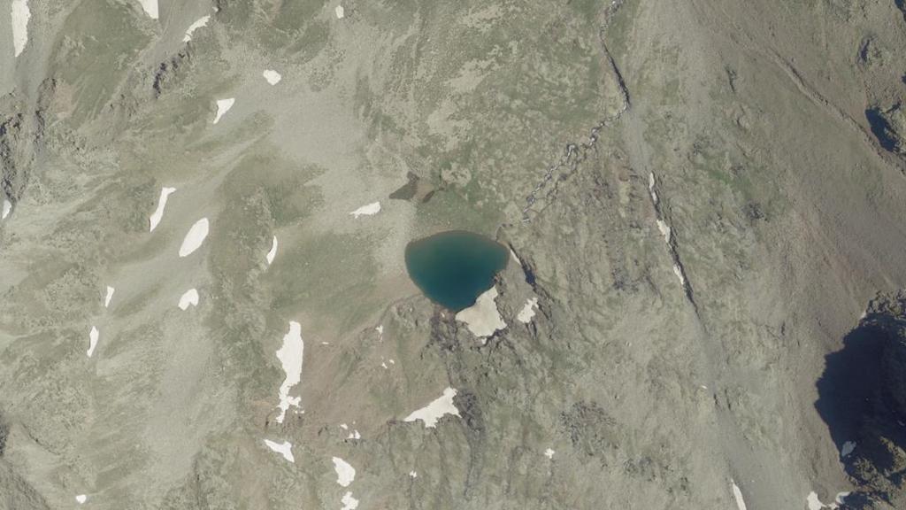 Vue aérienne de Lac de Lustou