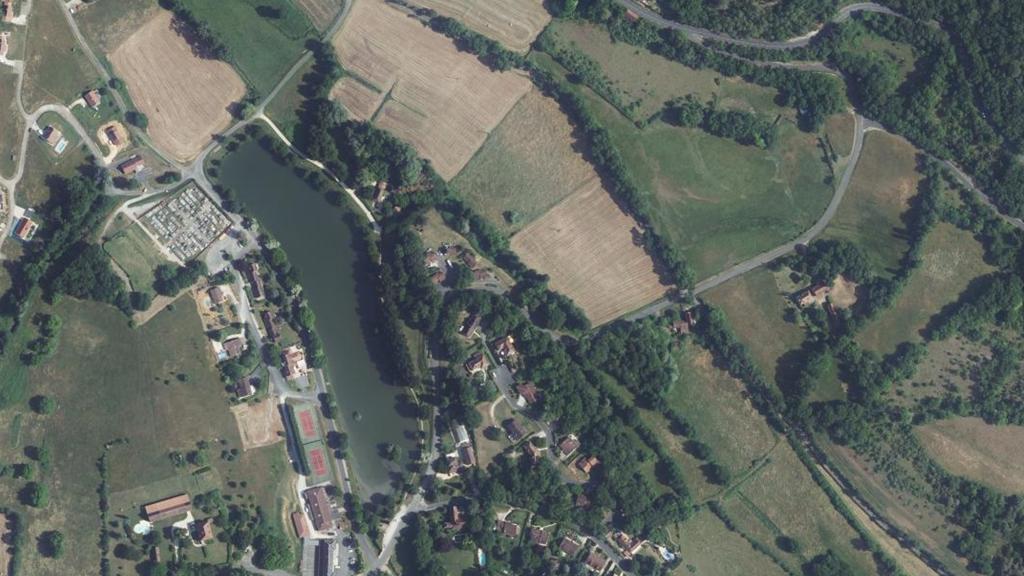 Vue aérienne des environs de Payrignac