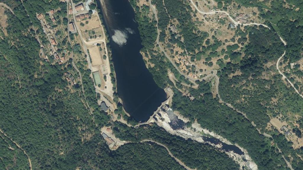 Vue aérienne de Lac de Sainte Marguerite