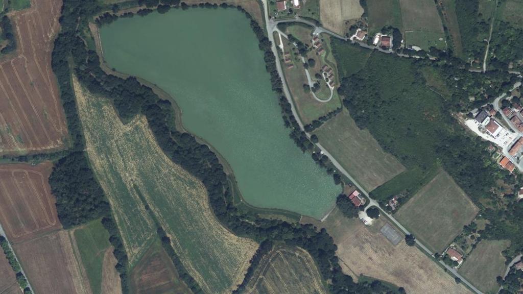 Vue aérienne de Lac de St Ybars