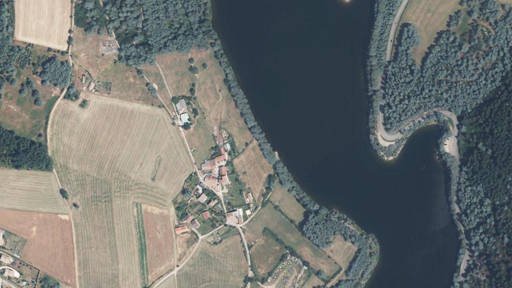 Vue aérienne des environs de Saint-Clair