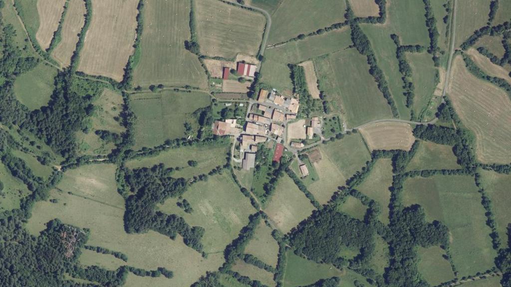 Vue aérienne des environs de Nébias
