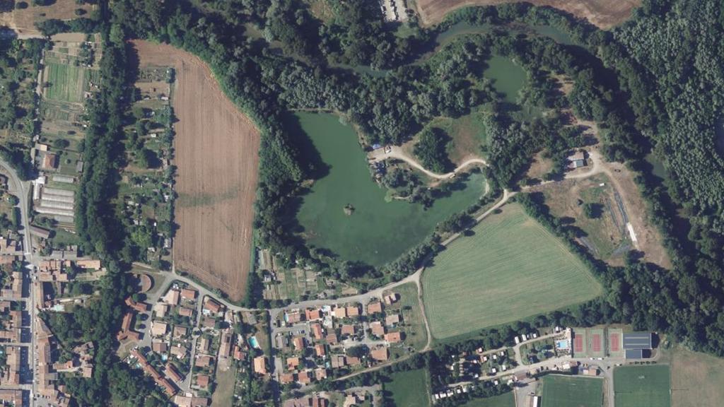 Vue aérienne de Lac du Mayrial