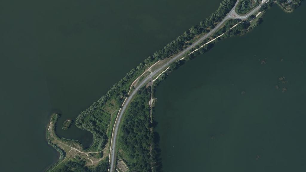 Vue aérienne de Lac du Mesnil
