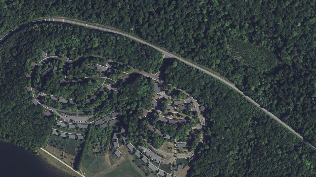 Vue aérienne des environs de Sars-Poteries