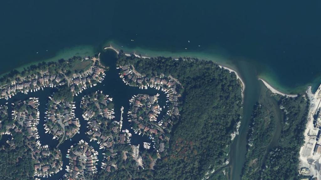 Vue aérienne des environs de Anthy-sur-Léman