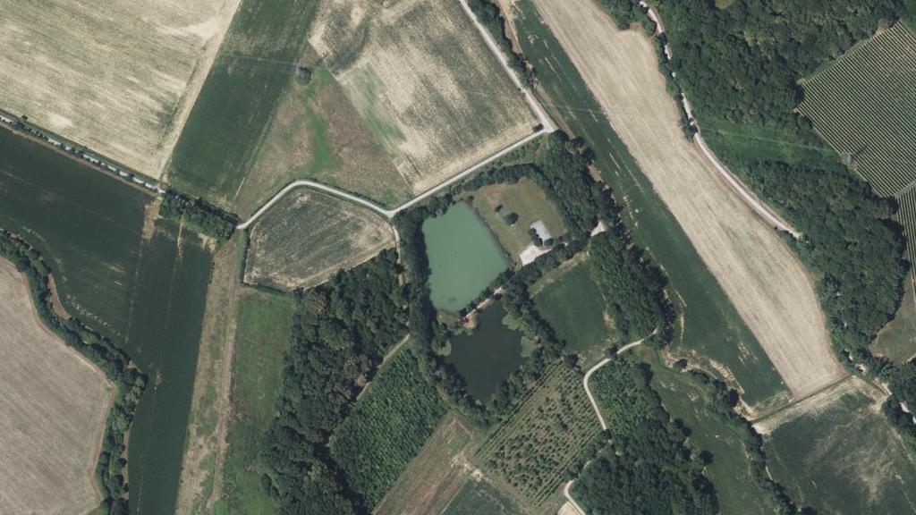Vue aérienne de Lacs de Cournères