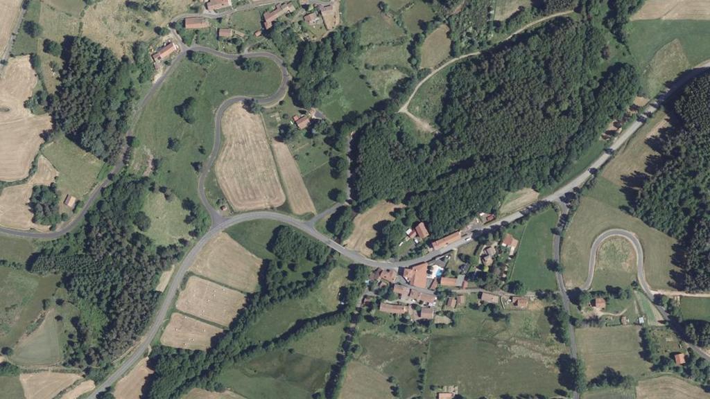 Vue aérienne de L'Ance à Raffiny