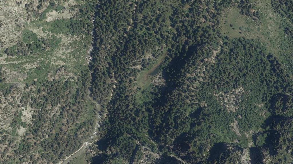 Vue aérienne des environs de Cauterets