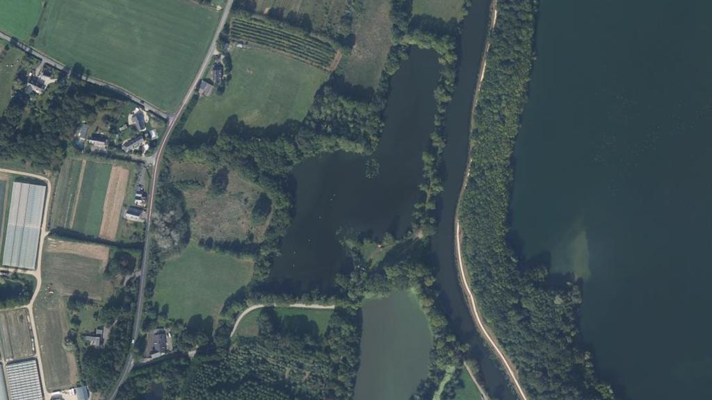 Vue aérienne des environs de L'Hermitage
