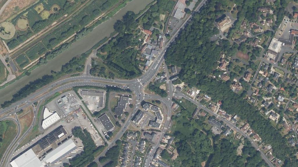 Vue aérienne de Le Biez