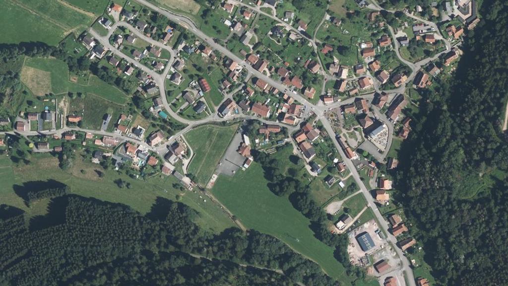 Vue aérienne de Le Bréval