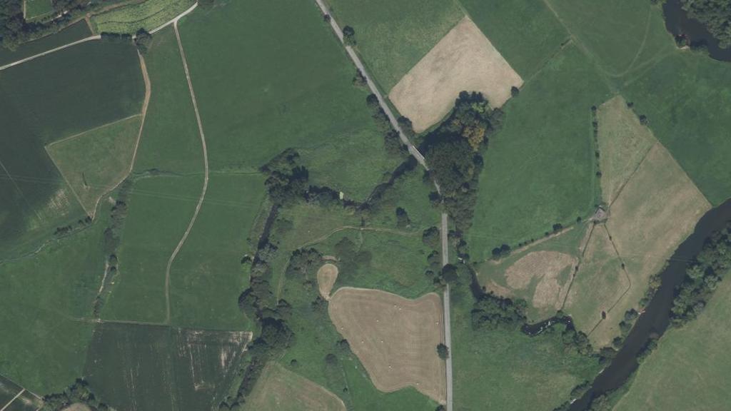 Vue aérienne de Le Brunnenwasser ou Daechertsgraben