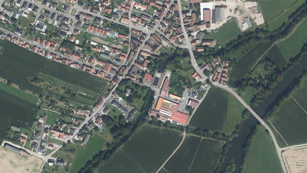 Vue aérienne des environs de Sand