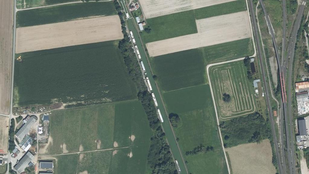 Le canal de la Marne au Rhin de Eckwersheim à Vendenheim