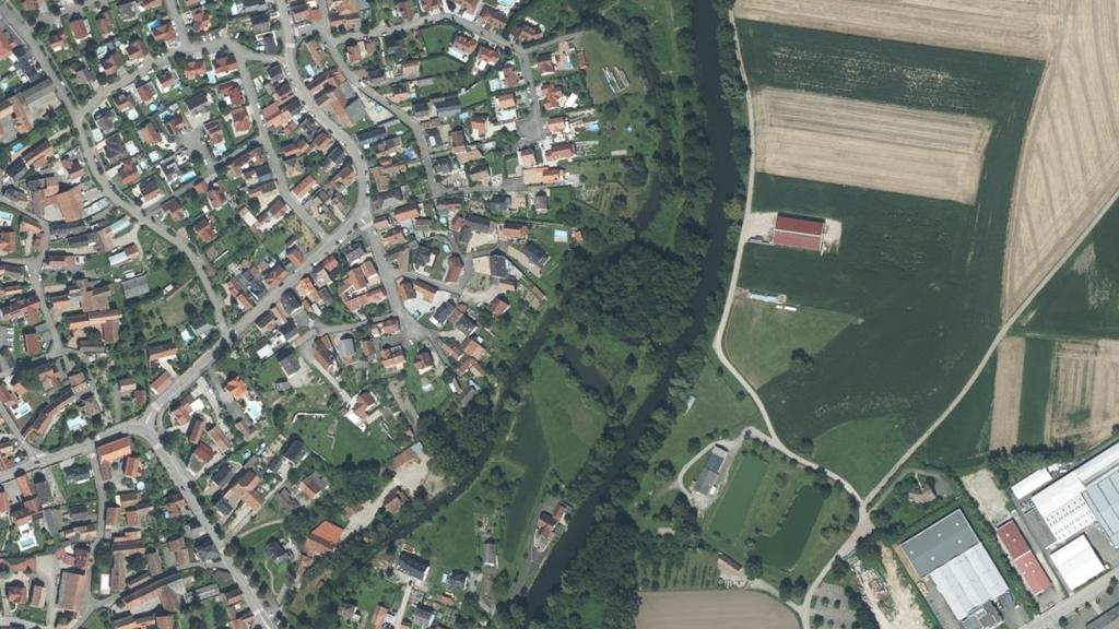 Vue aérienne de Le canal de liaison