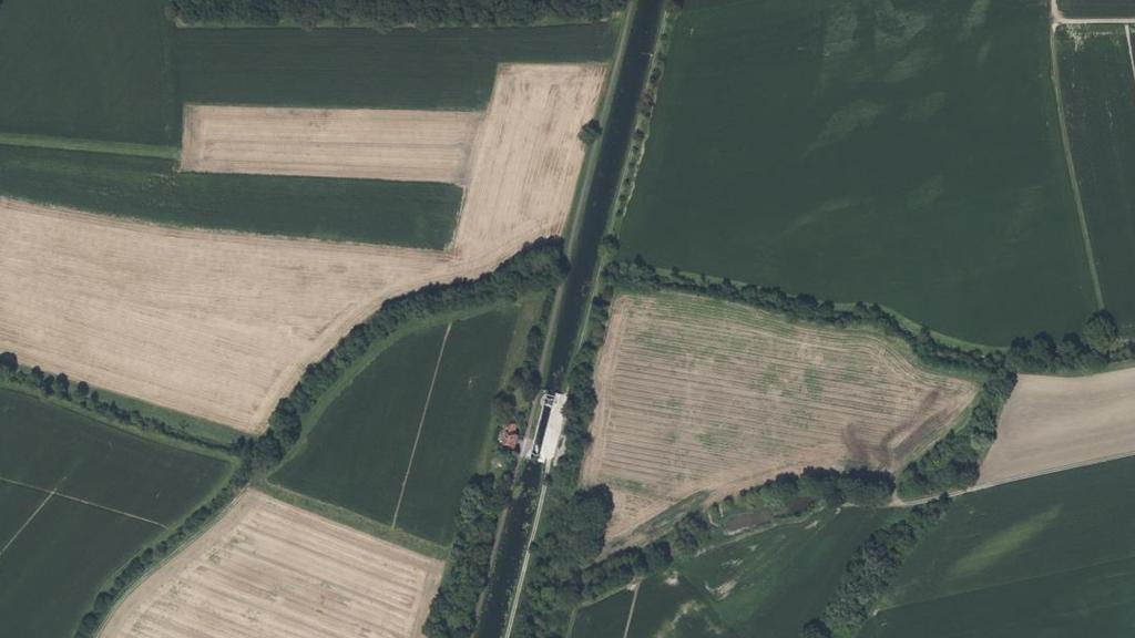 Vue aérienne des environs de Obenheim