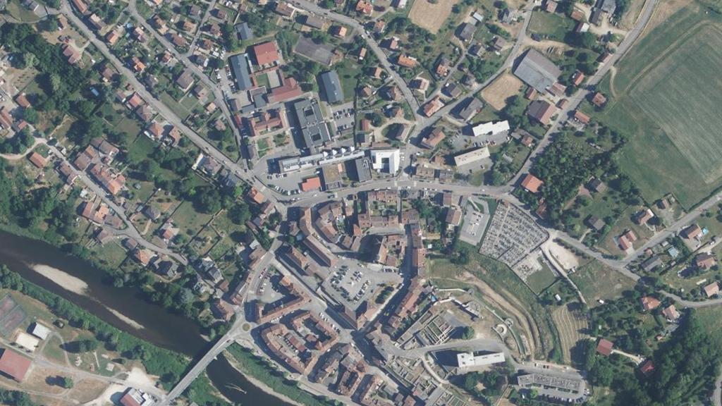 Vue aérienne de Le Casteldo