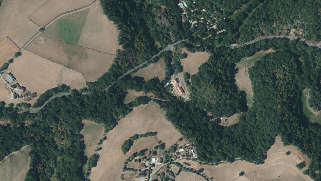 Vue aérienne de Le Célé