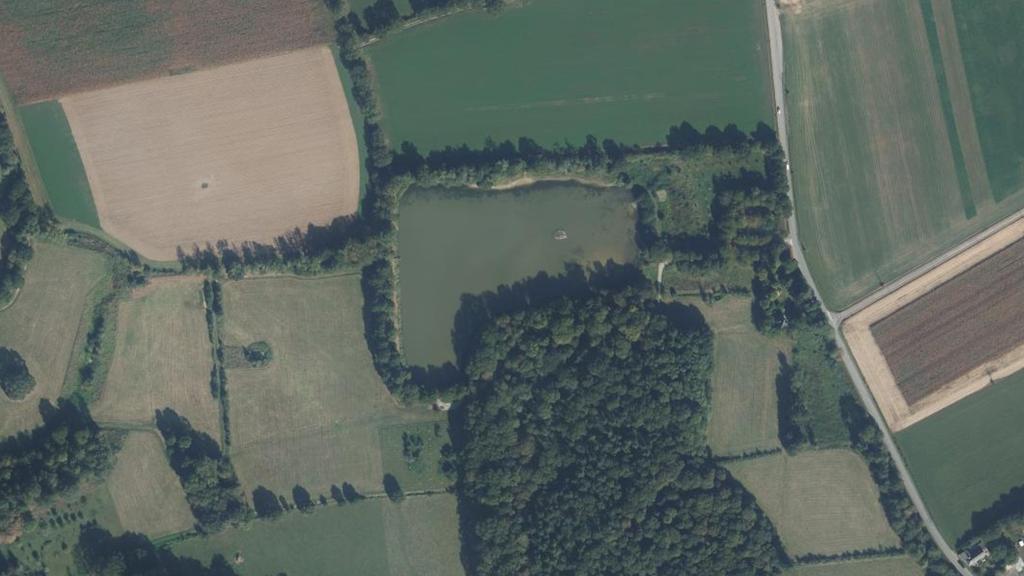Vue aérienne des environs de Amanlis