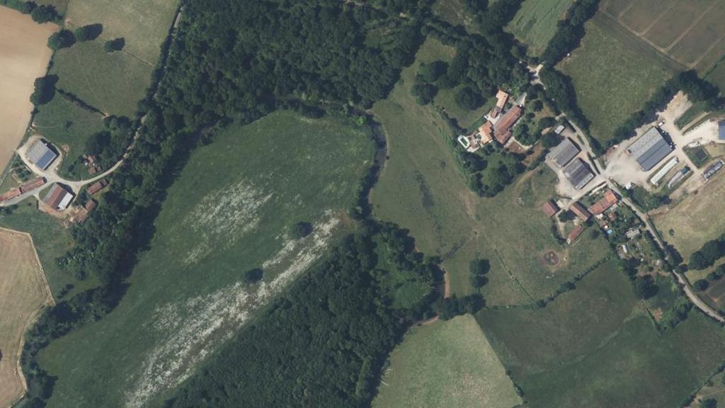 Vue aérienne de Le Clain (Château Garnier)