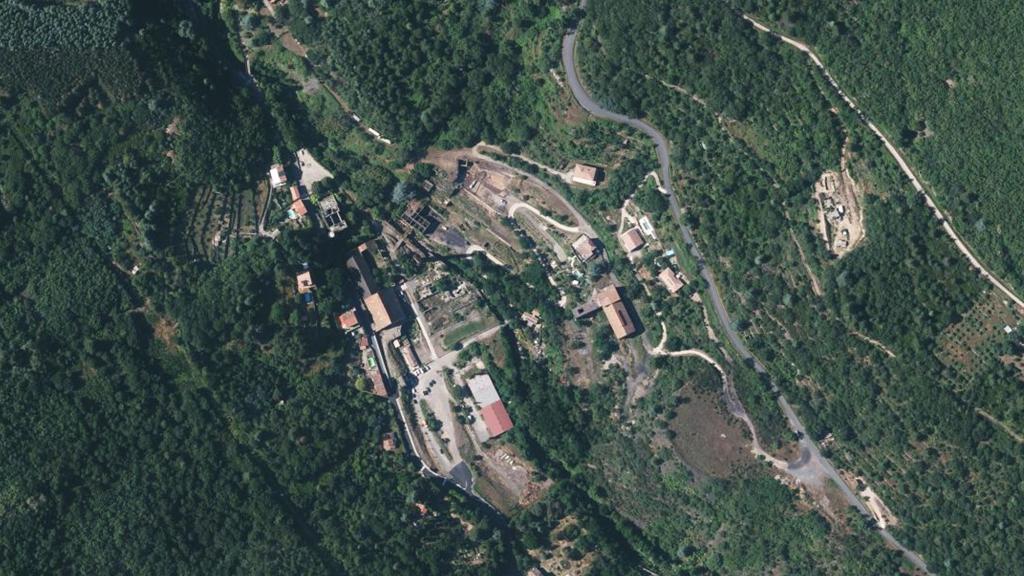 Vue aérienne de Le Clédou
