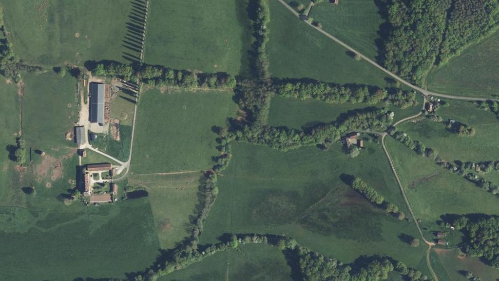 Vue aérienne de Le Dalon