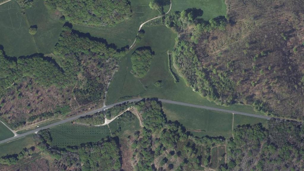 Vue aérienne de Le Dropt