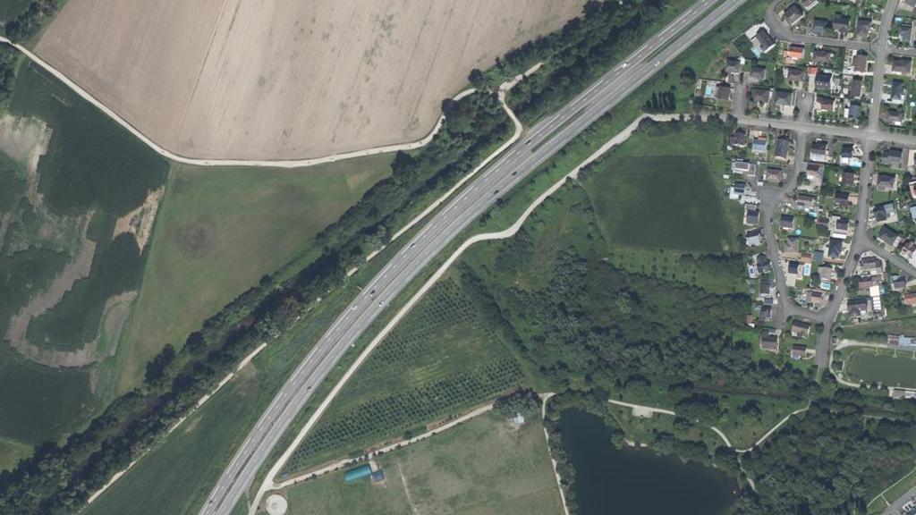 Vue aérienne des environs de Herrlisheim