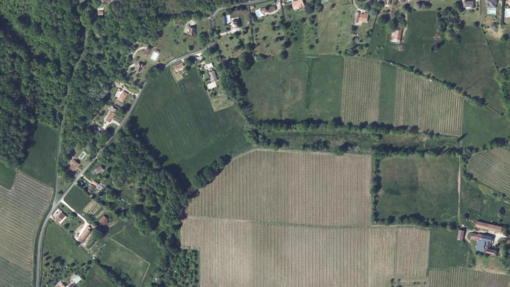 Vue aérienne de Le Maurens