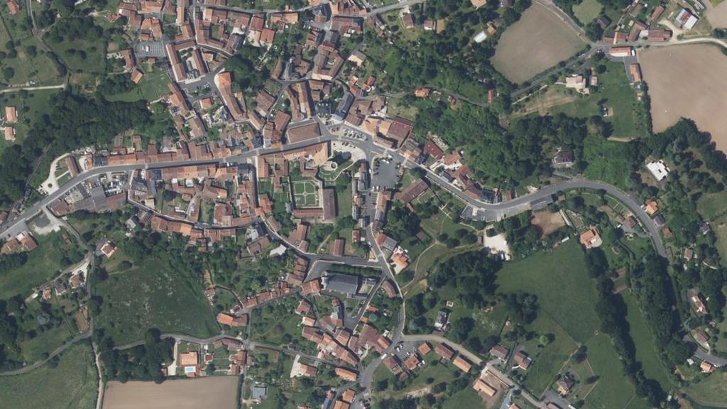 Vue aérienne de Le Merdanson