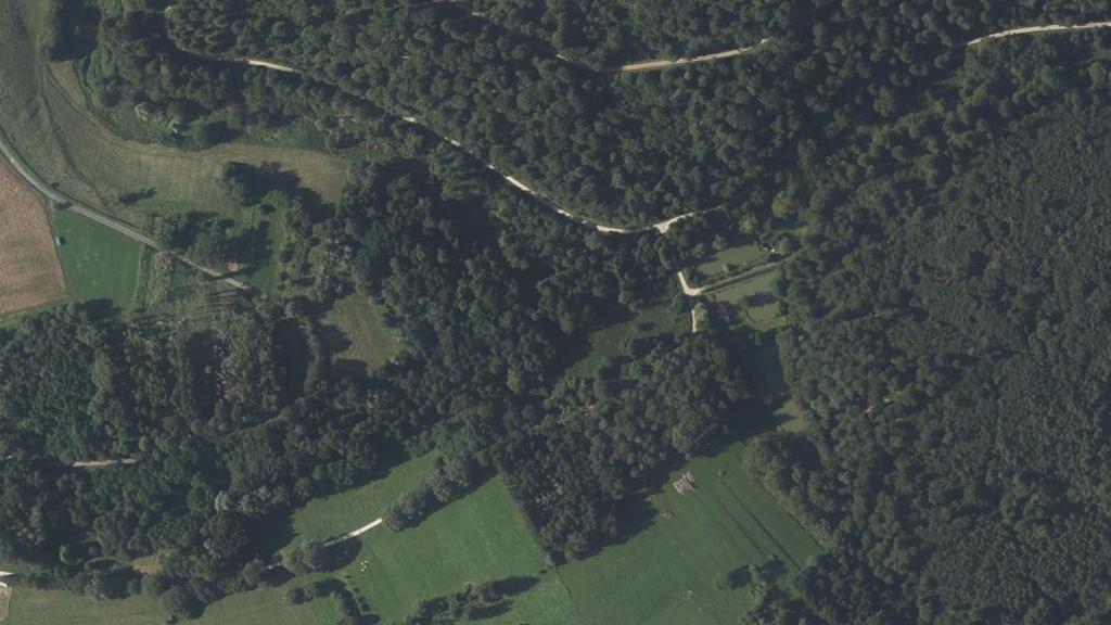 Vue aérienne des environs de Waldhambach