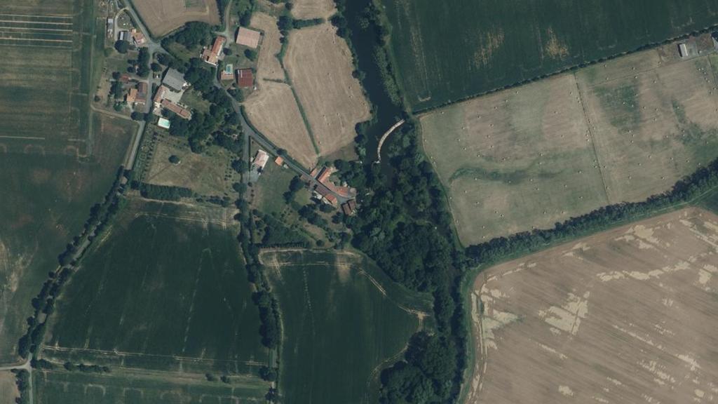 Vue aérienne de Le Moulin de Péault, Le Lay, Ste Pexine