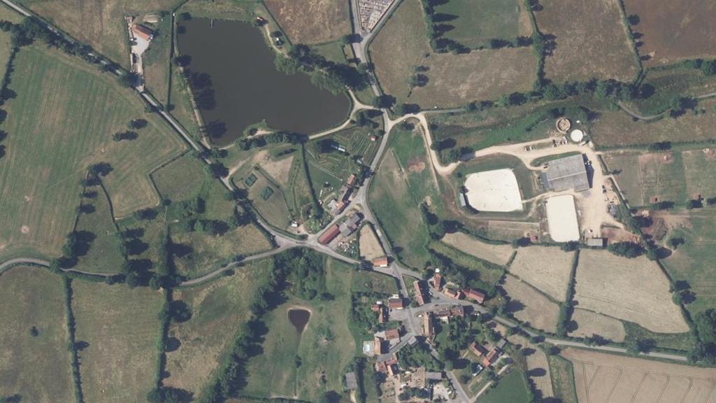 Vue aérienne de Le plan d'eau de Rocles (Saint-Sornin)