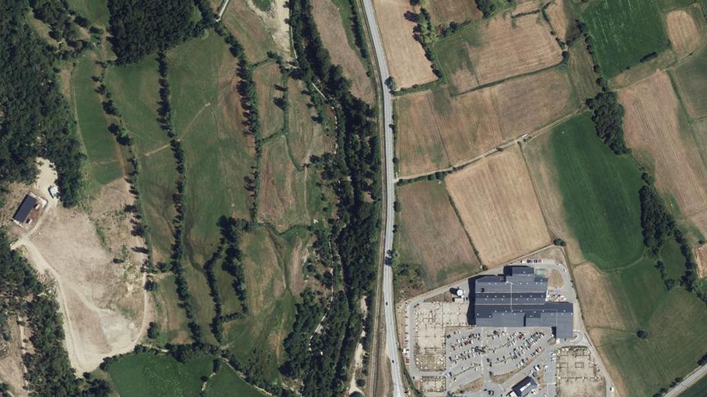 Vue aérienne de Le Rahur à Ur