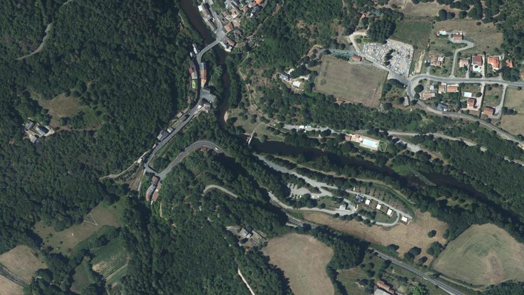Le Rance à la base de loisirs de Saint-Sernin-sur-Rance (lâchers de truites)