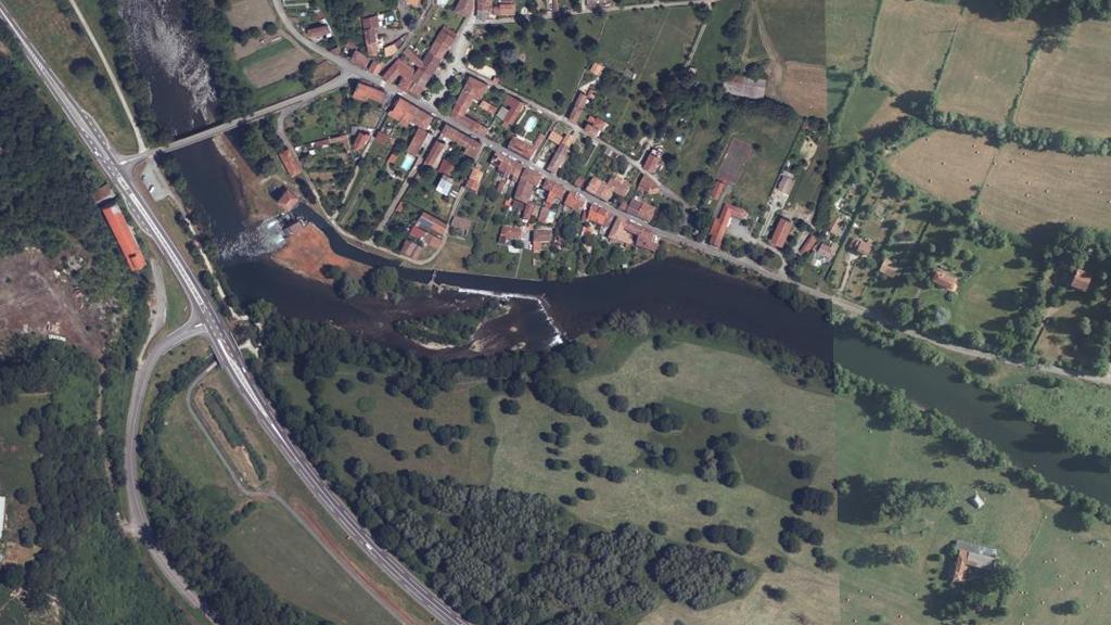 Vue aérienne de Le Salat à Lacave