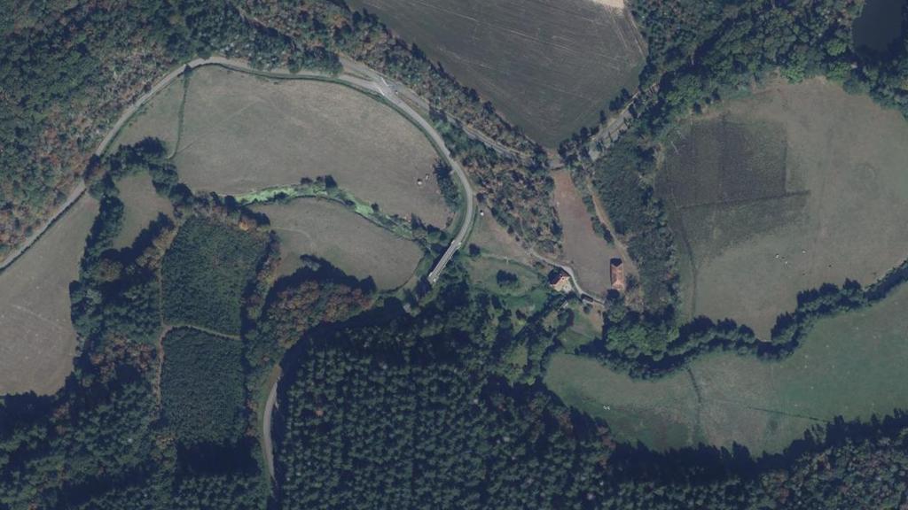 Vue aérienne des environs de Vic-de-Chassenay
